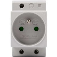 Modulare Steckdose 2P+Z 10A 250V für SN216-Schiene von Hager
