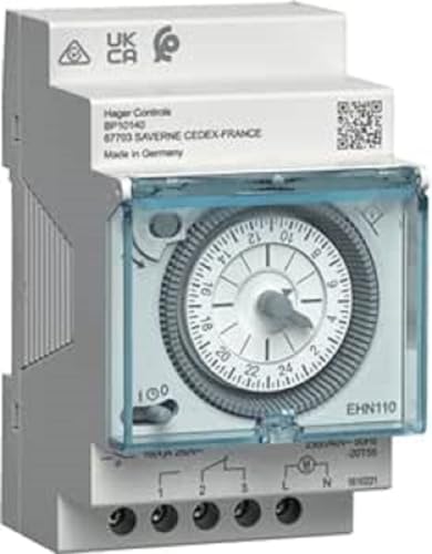 Schaltuhr Elektromechanisch EHN110 3250617201070 Hager, Schwarz Schaltuhr Elektromechanisch EHN110 3250617201070 Hager, Schwarz von Hager