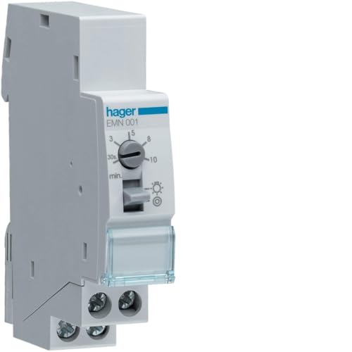 Hager HAGEMN001 EMN001 Treppenlichtzeitschalter VE 0,5-10Min, 230 V von Hager