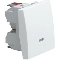 WS023 – Systo 2M 1O+1C Drucktaster mit Kontrollleuchte – weiß - Hager von Hager