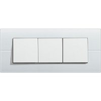 WS411 - Systo 6M Horizontaler Plattenmittenabstand 57 weiß - weiss - Hager von Hager