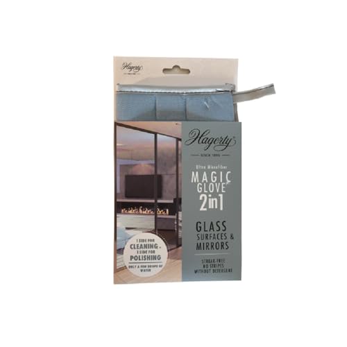 Hagerty a102226 Mikrofaser Reinigungshandschuh für Glas Oberflächen – blau von Hagerty