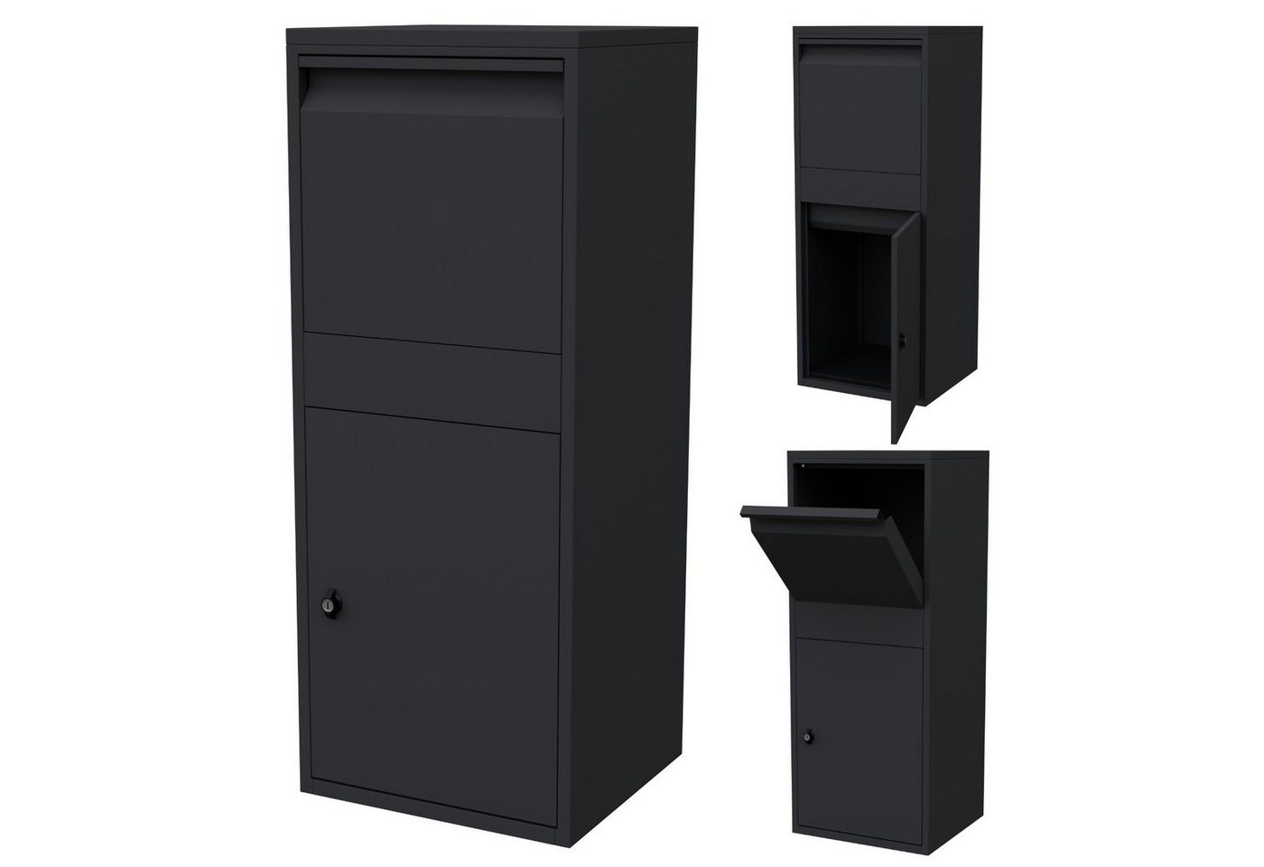 HAGO Briefkasten HAGO24 Paketbriefkasten mit Paketbox Anthrazit sicherer Briefkasten HAGO Briefkasten HAGO24 Paketbriefkasten mit Paketbox Anthrazit sicherer Briefkasten von Hago