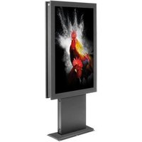 Hagor vis-it® HP Bolt-Down 40" Indoorstele Portrait inkl. Schutzglasscheibe von Hagor