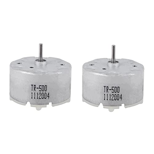 2X -500 TB-12560 DC1.5-12V 2700 MIN Leerlaufdrehzahl 32mm Durchmesser DC Motor Silber von Hagsnec