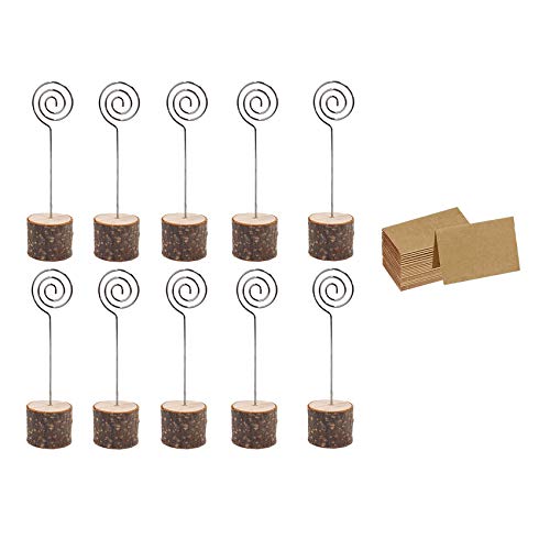 Hagsnec 30 StüCke Holz Tisch Karten Halter mit Wirbel Draht Kraft Tisch Karten Rustikales Holz Tisch Nummern Halter StäNder Namens Karten Halter Hagsnec 30 StüCke Holz Tisch Karten Halter mit Wirbel Draht Kraft Tisch Karten Rustikales Holz Tisch Nummern Halter StäNder Namens Karten Halter von Hagsnec