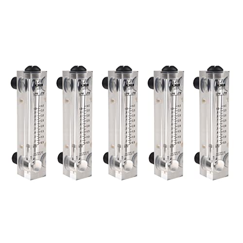 Hagsnec 5 x schwarzer, verstellbarer Drehknopf, 0,1–1 GPM, Panel-Typ, Wasserdurchflussmesser -15 von Hagsnec
