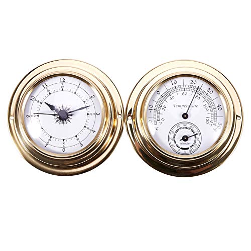 Hagsnec Thermometer Hygrometer Barometer Uhren Uhr 2 Ganzes Set Wetter Station Meter von Hagsnec