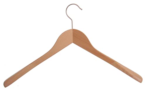 Hagspiel Kleiderbügel aus Holz, Schulterbügel aus Buchenholz, Made in Austria (EU) (6 St. lackiert 3 cm) von Hagspiel