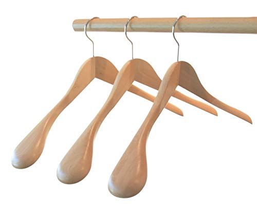 Hagspiel" Kleiderbügel aus Holz, Schulterbügel aus Buchenholz, Made in Austria (EU) (5 St. lackiert 5,5 cm) von Hagspiel