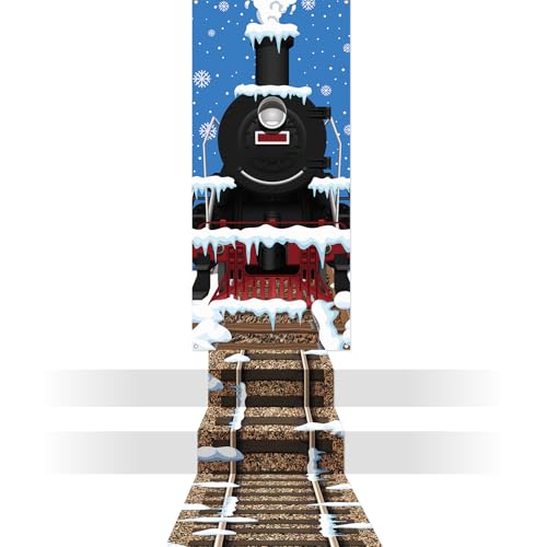 Hahafelt 2 Stück Weihnachtszug-Türabdeckung und Eisenbahnschiene, Gangläufer, Zug, Party-Dekoration, Banner für Weihnachten, Party, Geburtstag, Weihnachten, Schule, Klassenzimmer, Tür, Zuhause, Wand Hahafelt 2 Stück Weihnachtszug-Türabdeckung und Eisenbahnschiene, Gangläufer, Zug, Party-Dekoration, Banner für Weihnachten, Party, Geburtstag, Weihnachten, Schule, Klassenzimmer, Tür, Zuhause, Wand von Hahafelt