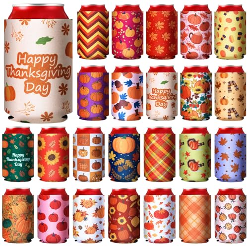 Hahafelt 24 Stück Thanksgiving Dosenkühlerhüllen 340 ml Thanksgiving Dosenabdeckung Neopren Flaschenabdeckung Kürbisblätter Isolierter Getränkehalter für Getränkeflasche Erwachsene Party Favors, 13 x Hahafelt 24 Stück Thanksgiving Dosenkühlerhüllen 340 ml Thanksgiving Dosenabdeckung Neopren Flaschenabdeckung Kürbisblätter Isolierter Getränkehalter für Getränkeflasche Erwachsene Party Favors, 13 x von Hahafelt