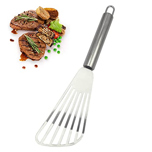 Fischscheibe für antihaftbeschichtete Pfannen, Edelstahl-Pfannenwender, langlebig und waschbar, antihaftbeschichtet, Metallspatel (Größe: 1 Stück) von Hahhhha