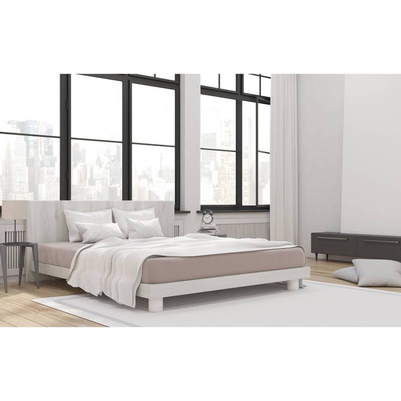 home24 Mako-Feinjersey-Spannbetttuch Rioux 190 x 200cm Braun/Beige home24 Mako-Feinjersey-Spannbetttuch Rioux 190 x 200cm Braun/Beige von home24