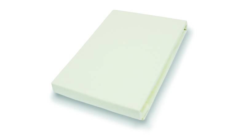Hahn Haustextilien Spannbetttuch 150x200cm in Farbe ecru, von Hahn Haustextilien