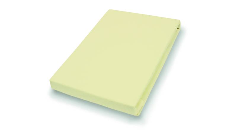 Hahn Haustextilien Spannbetttuch 150x200cm in Farbe pfirsich, von Hahn Haustextilien