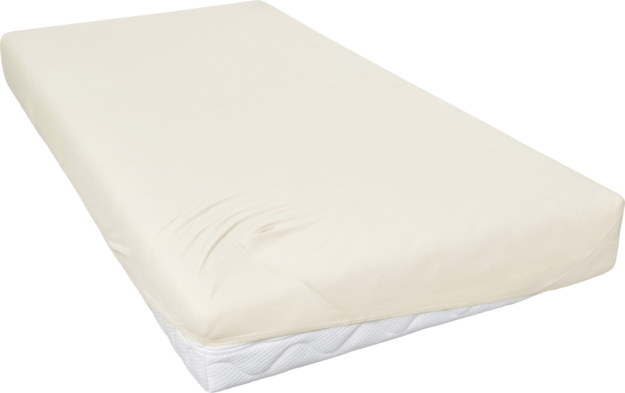 Jersey Spannbettlaken 100 x 200 cm ecru Jersey Spannbettlaken 100 x 200 cm ecru von Hahn Haustextilien