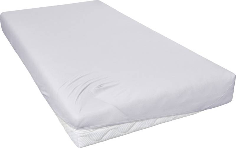 Jersey Spannbettlaken 100 x 200 cm hellgrau von Hahn Haustextilien