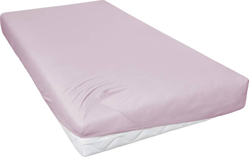 Jersey Spannbettlaken 100 x 200 cm mauve von Hahn Haustextilien