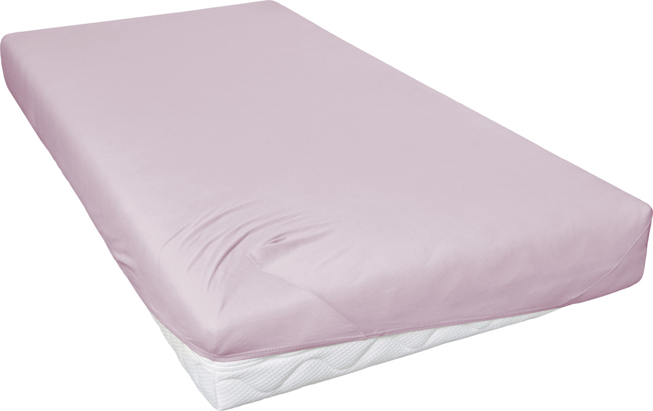 Jersey Spannbettlaken 150 x 200 cm mauve Jersey Spannbettlaken 150 x 200 cm mauve von Hahn Haustextilien