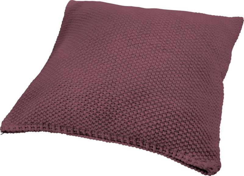 Kissenbezug 50 x 50 cm marsala von Hahn Haustextilien