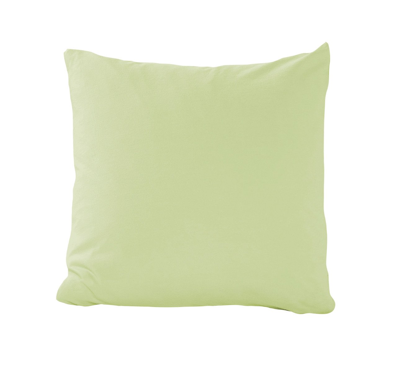 Mako Kissenbezug Feinjersey 40 x 40 cm limone von Hahn Haustextilien