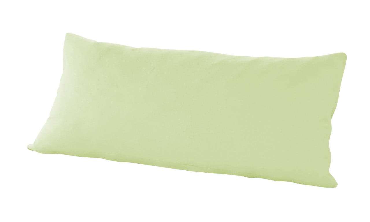 Mako Kissenbezug Feinjersey 40 x 80 cm limone von Hahn Haustextilien