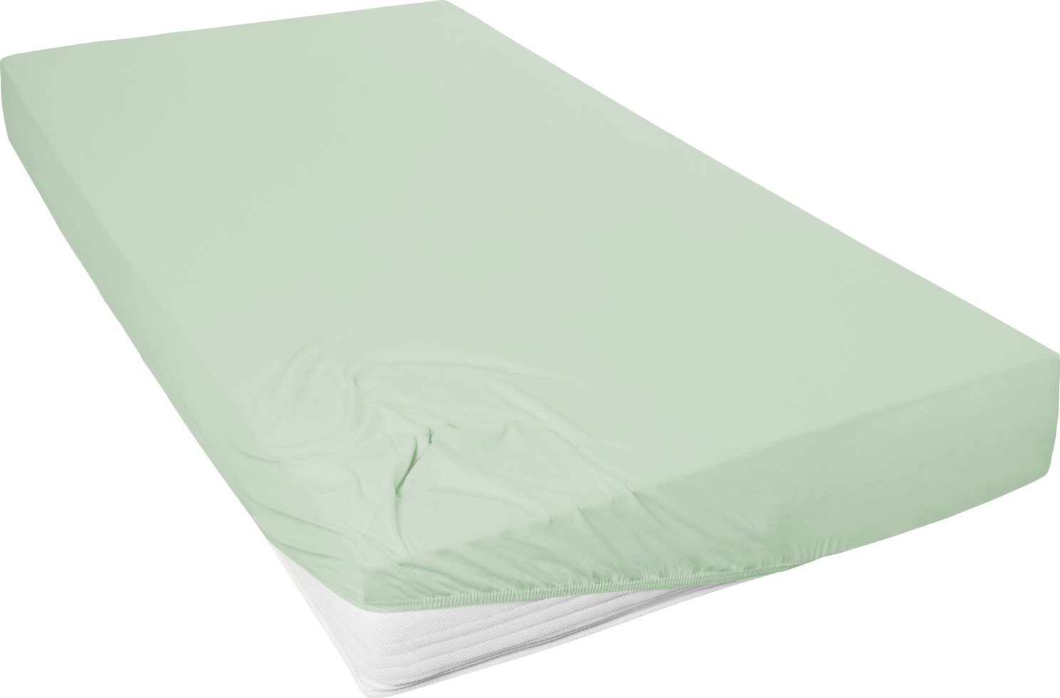 Westminster Spannbetttuch Jersey 190 x 200 cm eukalyptus Westminster Spannbetttuch Jersey 190 x 200 cm eukalyptus von Hahn Haustextilien