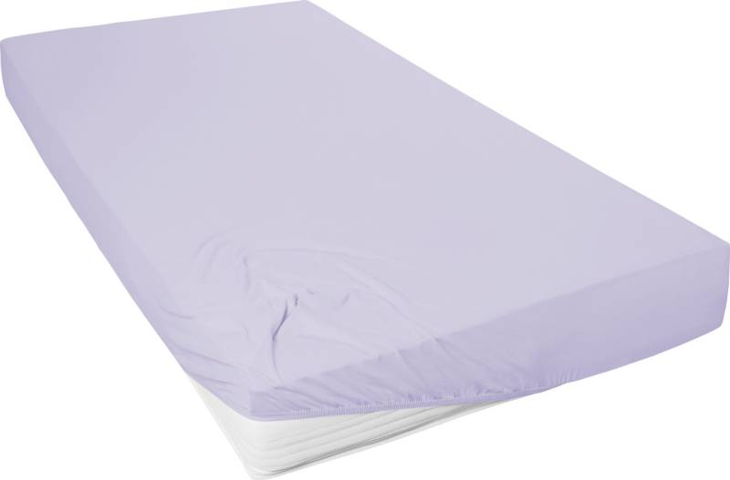 Westminster Spannbetttuch Mako Jersey 100 x 200 cm lavendel von Hahn Haustextilien