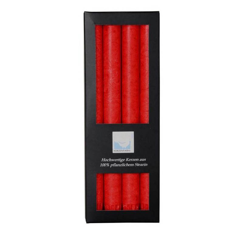 Hahn Kerzenfarm Formkerze Stearin Stabkerze Set - rot 4Stk. Hahn Kerzenfarm Formkerze Stearin Stabkerze Set - rot 4Stk. von Hahn Kerzenfarm