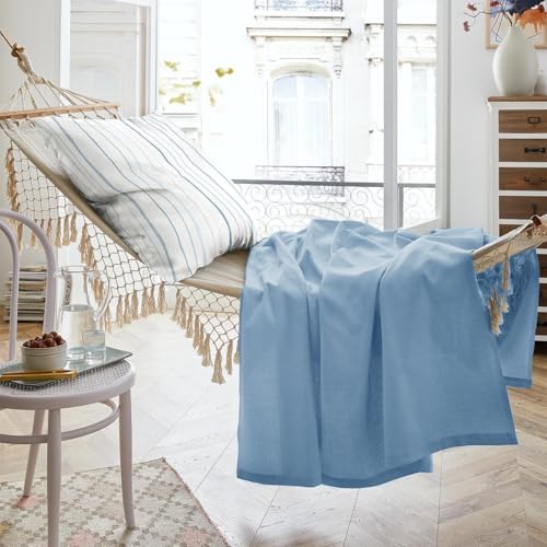 Hahn Summer-Set leichte Baumwolldecke mit Kissenbezug von Hahn
