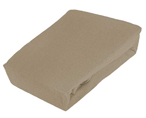 Hahn Teddy-Flausch Spannbetttuch Kiesel, 90x200-100x200 cm von Hahn