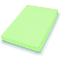 Vario Jersey-Spannbetttuch limone, 100 x 200 cm Spannbettlaken von Hahn