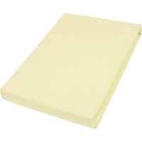 Vario Jersey-Spannbetttuch pfirsich, 150 x 200 cm Spannbettlaken von Hahn