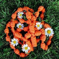 Riesen Wandrosenkranz | Orange von HahnWallRosaries