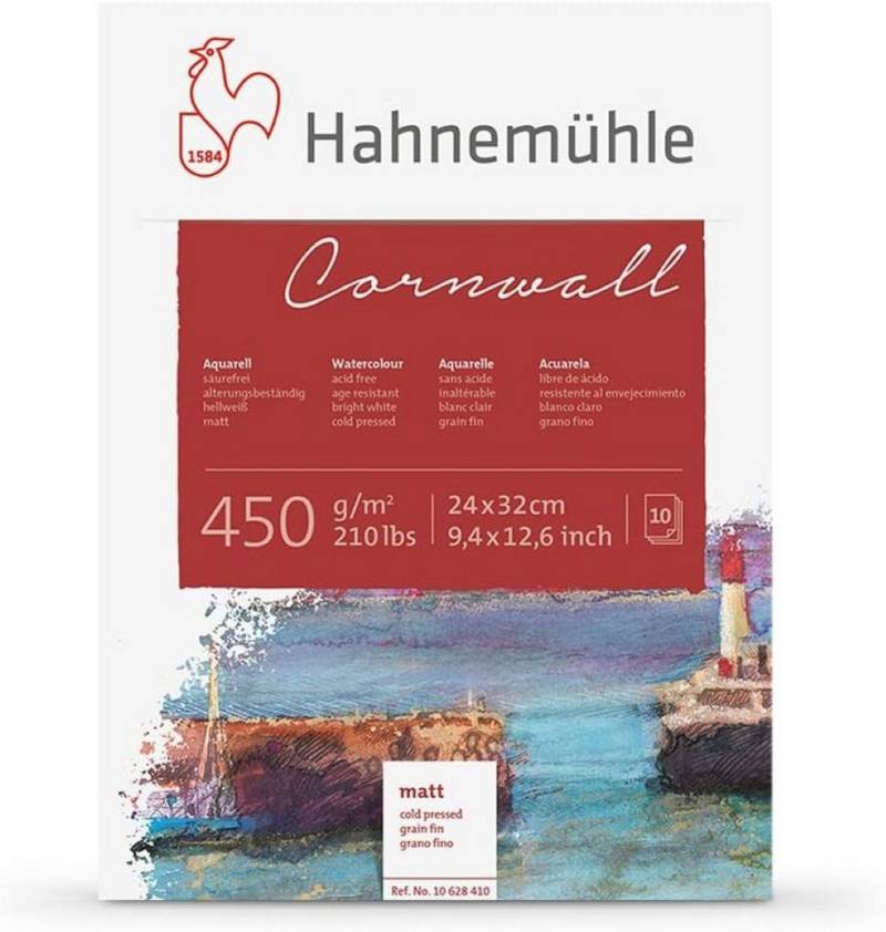 Hahnemühle Aquarellblock Cornwall 24x32cm matt Hahnemühle Aquarellblock Cornwall 24x32cm matt von Hahnemühle