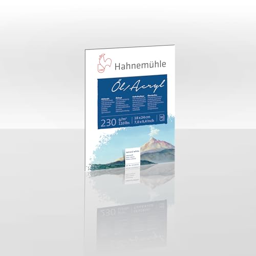 Öl- und Acrylmalblock 230g/m², 18x24cm, 10Blatt Öl- und Acrylmalblock 230g/m², 18x24cm, 10Blatt von Hahnemühle