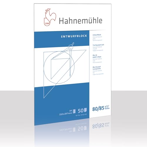 Transparentblock A4 80/85 g/qm 50 Blatt von Hahnemühle