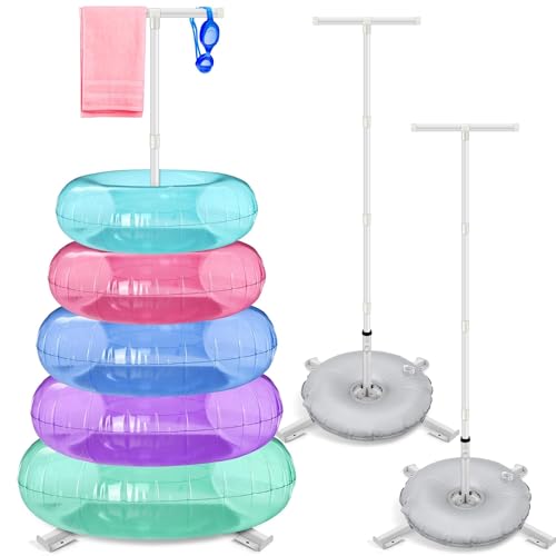 Hahood 2 Stück Pool Float Storage Rack Pool Float Holder with Water Bag 160.0 cm x 83.8 cm Pool Float Storage Swimming Ring Rack for Fool Floaties Towel Goggles Hahood 2 Stück Pool Float Storage Rack Pool Float Holder with Water Bag 160.0 cm x 83.8 cm Pool Float Storage Swimming Ring Rack for Fool Floaties Towel Goggles von Hahood