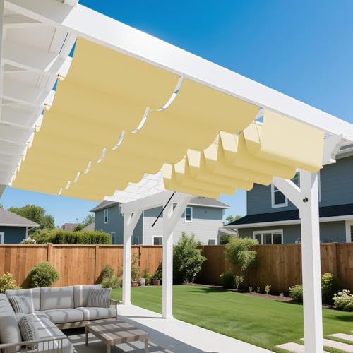 HaiTaoSy Einziehbare Welle Sonnensegel mit Ösen 1,6 m x 3 m - Nach Maß, Wasserdicht, 95% UV-Schutz, Wetterfest - für Pavillon, Terrasse, Garten, Sand Beige HaiTaoSy Einziehbare Welle Sonnensegel mit Ösen 1,6 m x 3 m - Nach Maß, Wasserdicht, 95% UV-Schutz, Wetterfest - für Pavillon, Terrasse, Garten, Sand Beige von HaiTaoSy