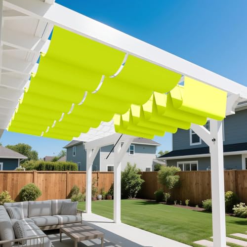 HaiTaoSy Einziehbare Welle Sonnensegel mit Ösen 4,3 m x 10 m - Nach Maß, Wasserdicht, 95% UV-Schutz, Wetterfest - für Pavillon, Terrasse, Garten, Grün HaiTaoSy Einziehbare Welle Sonnensegel mit Ösen 4,3 m x 10 m - Nach Maß, Wasserdicht, 95% UV-Schutz, Wetterfest - für Pavillon, Terrasse, Garten, Grün von HaiTaoSy