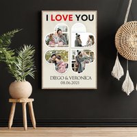 Hochzeitstag Jubiläumsgeschenk Personalisierte Muttertagsgeschenke Fotocollage Benutzerdefiniertes Herzblatt Liebe Im Foto Hochzeitstag Jubiläumsgeschenk Personalisierte Muttertagsgeschenke Fotocollage Benutzerdefiniertes Herzblatt Liebe Im Foto von HaiWoodStil