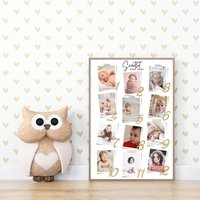 Personalisierter Poster-Baby, Fotocollage Für Das 1.jahr, Schwangerschaft, Benutzerdefiniertes Muttertagsgeschenk, Collage Zum 1. Geburtstag Personalisierter Poster-Baby, Fotocollage Für Das 1.jahr, Schwangerschaft, Benutzerdefiniertes Muttertagsgeschenk, Collage Zum 1. Geburtstag von HaiWoodStil
