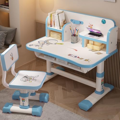 Haibinsuo Kinder funktionaler Schreibtisch und Stuhl Set, Height Penctable Kinder School Study Table Stuhl Set Ergonomic Desk Stuhl Studenten Schreibtischstuhl mit großem Buchschützer und Buchschau Haibinsuo Kinder funktionaler Schreibtisch und Stuhl Set, Height Penctable Kinder School Study Table Stuhl Set Ergonomic Desk Stuhl Studenten Schreibtischstuhl mit großem Buchschützer und Buchschau von Haibinsuo
