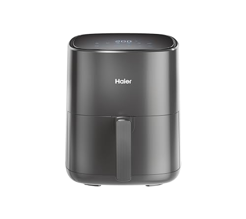 Haier Heißluftfritteuse mit LED DisplayI Airfryer mit 6 Programmen & 5L Volumen für 4 Personen I 1500W Fryer I Fritteuse Heißluft ohne Fett I spülmaschinenfest [HAF5P] von Haier