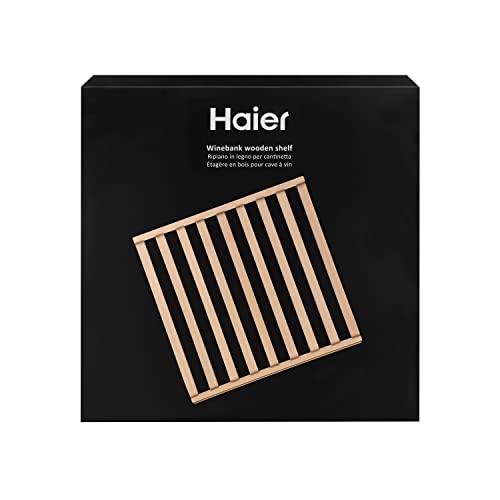 Haier – Holzregal-Einsatz Weinkühlschränke - Lagerung Für Weinflaschen - Kompatibel Mit WS171GA Und WS105GA - Elegantes Und Qualitativ Hochwertiges Design - Originalzubehör - HAWCSH48 von Haier