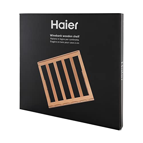 Haier – Holzregal-Einsatz Weinkühlschränke/Lagerung für Weinflaschen/kompatibel mit WS53GDA und WS50GA / Elegantes und qualitativ hochwertiges Design/Originalzubehör / HAWCSH44 von Haier