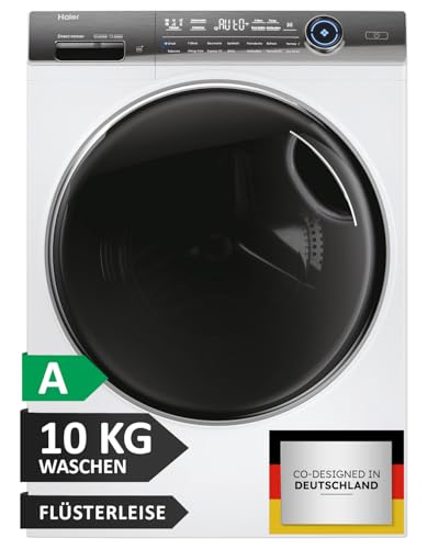 Haier Smarte Frontlader Waschmaschine 10kg I I-PRO SERIE 7 PLUS HW100-BD14979U1 I Washing Machine mit A-Effizienz, 1.400 U/Min. & leisem Direktantrieb I App, Selbstreinigungssystem & Vollwasserschutz von Haier