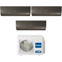 Haier - trial split inverter klimagerät serie flexis plus black 7+9+9 mit 3u55s2sr3fa r-32 wi-fi integrated farbe schwarz 7000+9000 von Haier