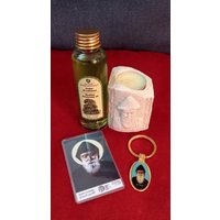 Libanonzeder Salböl 100 Ml + St.charbel Kerzenhalter 10 cm Gratis Geschenkkarte von Haifa769